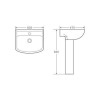 Ashford Rimless Close Coupled WC and Full Pedestal Basin Suite