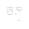 Rimless Close Coupled Toilet and Basin Suite - Ashford