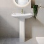 ONLY OPENED - Modern Pedestal Basin 605mm - Ashford
