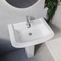ONLY OPENED - Modern Pedestal Basin 605mm - Ashford
