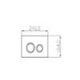 Wall Hung Rimless Toilet with Soft Close Seat Frame Cistern and Brass Flush - Santiago