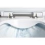Wall Hung Rimless Toilet with Soft Close Seat Frame Cistern and Brass Flush - Santiago