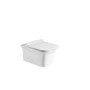 Wall Hung Rimless Toilet with Soft Close Seat Frame Cistern and Chrome Flush - Santiago