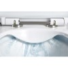 Wall Hung Rimless Toilet with Soft Close Seat Frame Cistern and Chrome Flush - Santiago