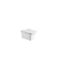 Cloakroom Suite with Right Hand Basin Wall Hung Rimless Toilet & Soft Close Seat
