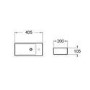 Cloakroom Suite with Right Hand Basin Wall Hung Rimless Toilet & Soft Close Seat