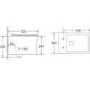 Santiago Wall Hung WC, Soft Close Seat, 820 Frame and White Glass Sensor flush plate