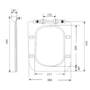 Wall Hung Rimless Toilet with Slim Soft Close Seat - Santiago