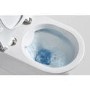 Grade A1 - Close Coupled Rimless Comfort Height Toilet with Soft Close Slim Seat - Indiana