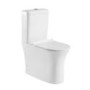 Grade A1 - Indiana Rimless Comfort Height CC WC and Soft Close Slim Seat and Detroit Wall Hung Basin Suite