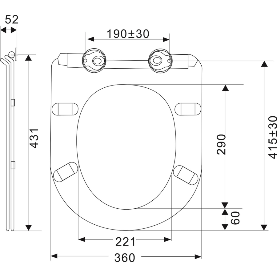 Comfort Height Close Coupled Toilet and Basin with Tap & Waste Cloakroom Suite - Indiana