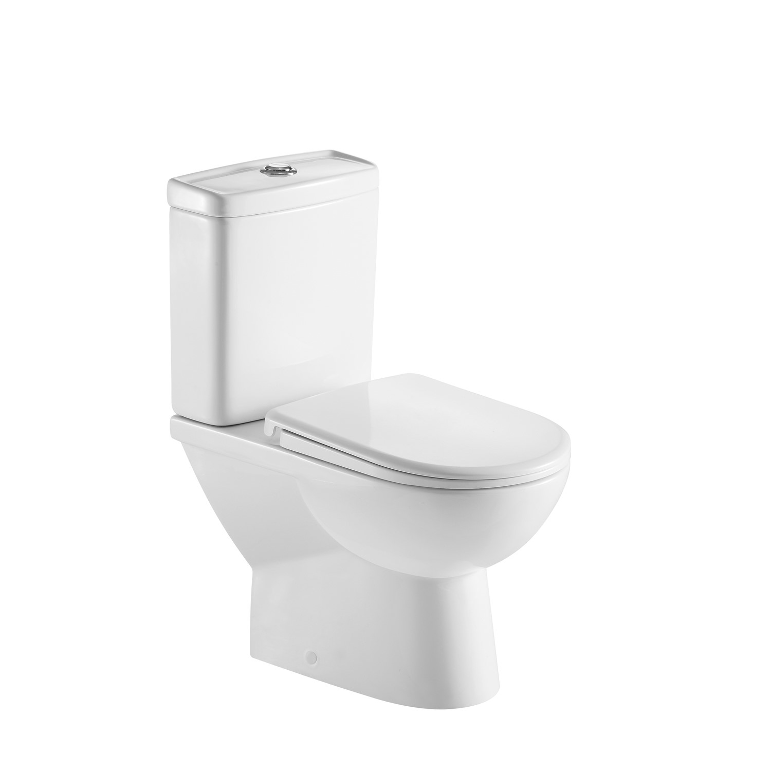 GRADE A1 Close Coupled Rimless Short Projection Toilet with Slim Soft