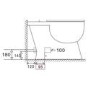 Grade A1 - Close Coupled Rimless Short Projection Toilet with Soft Close Slim Seat - Venice