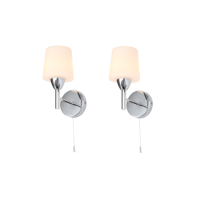 Set of 2 Glass Bathroom Wall Lights - Aquarius