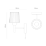 Set of 2 Glass Bathroom Wall Lights - Aquarius