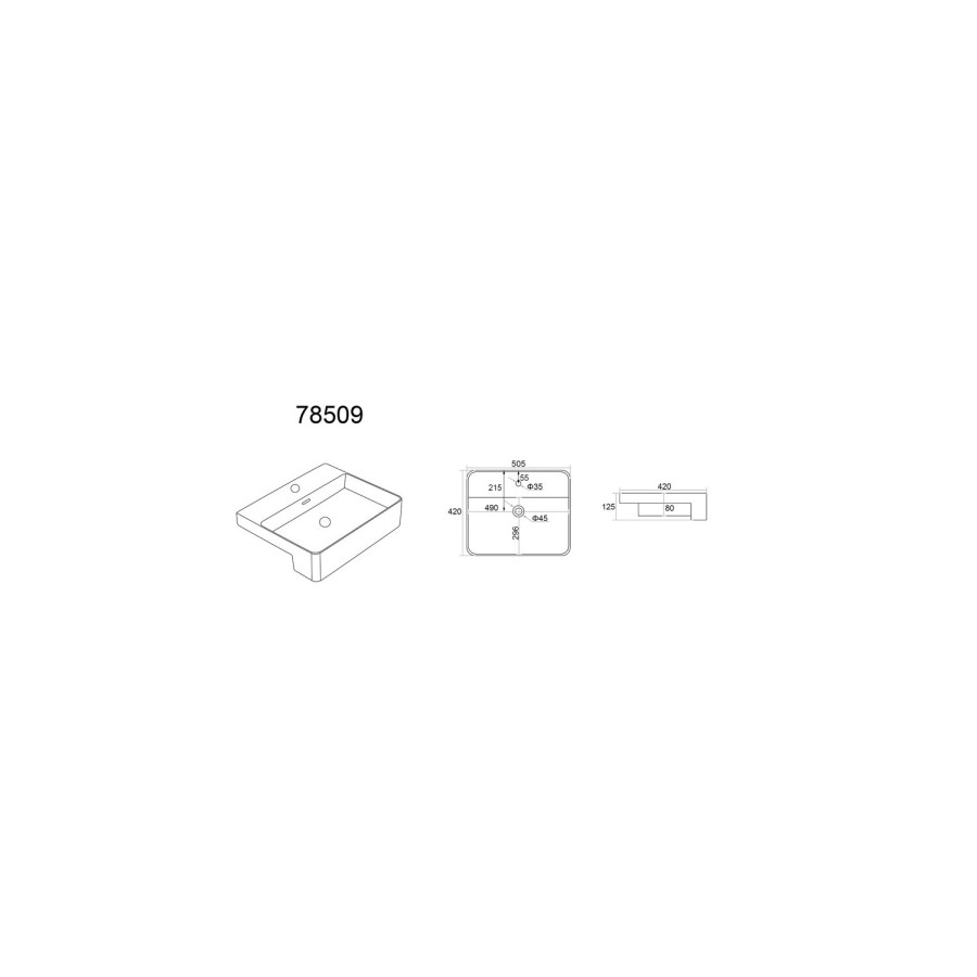 1200mm White Toilet and Sink Unit with Square Toilet - Harper