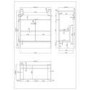 1500mm White Toilet and Sink Unit with Storage Unit and Round Toilet - Harper