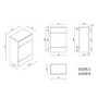 1500mm White Toilet and Sink Unit with Storage Unit and Round Toilet - Harper