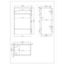 1500mm White Toilet and Sink Unit with Storage Unit and Round Toilet - Harper