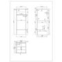 1500mm White Toilet and Sink Unit with Storage Unit and Round Toilet - Harper