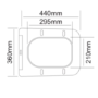 1200mm Grey Toilet and Sink Unit with Square Toilet - Harper