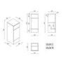 1500mm Grey Toilet and Sink Unit with Storage Unit and Round Toilet - Harper