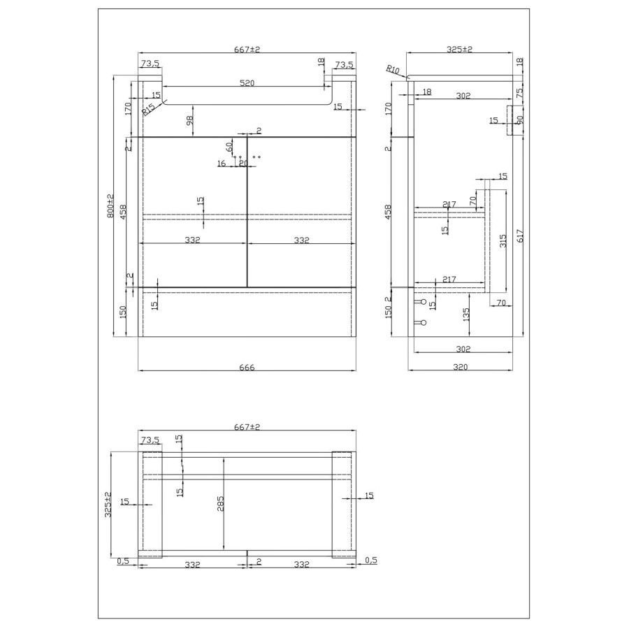 1200mm Grey Toilet and Sink Unit with Square Toilet - Harper