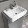 Grade A1 - 670mm Grey Freestanding Vanity Unit with Basin - Harper