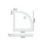 800mm Quadrant Shower Enclosure with Tray - Juno