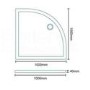 Juno 800x800mm Quadrant Enclosure with Newport Toilet and Basin Suite