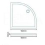 900mm Quadrant Shower Enclosure with Tray - Juno