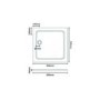 900mm Square Shower Enclosure with Sliding Corner Entry & Tray - Juno