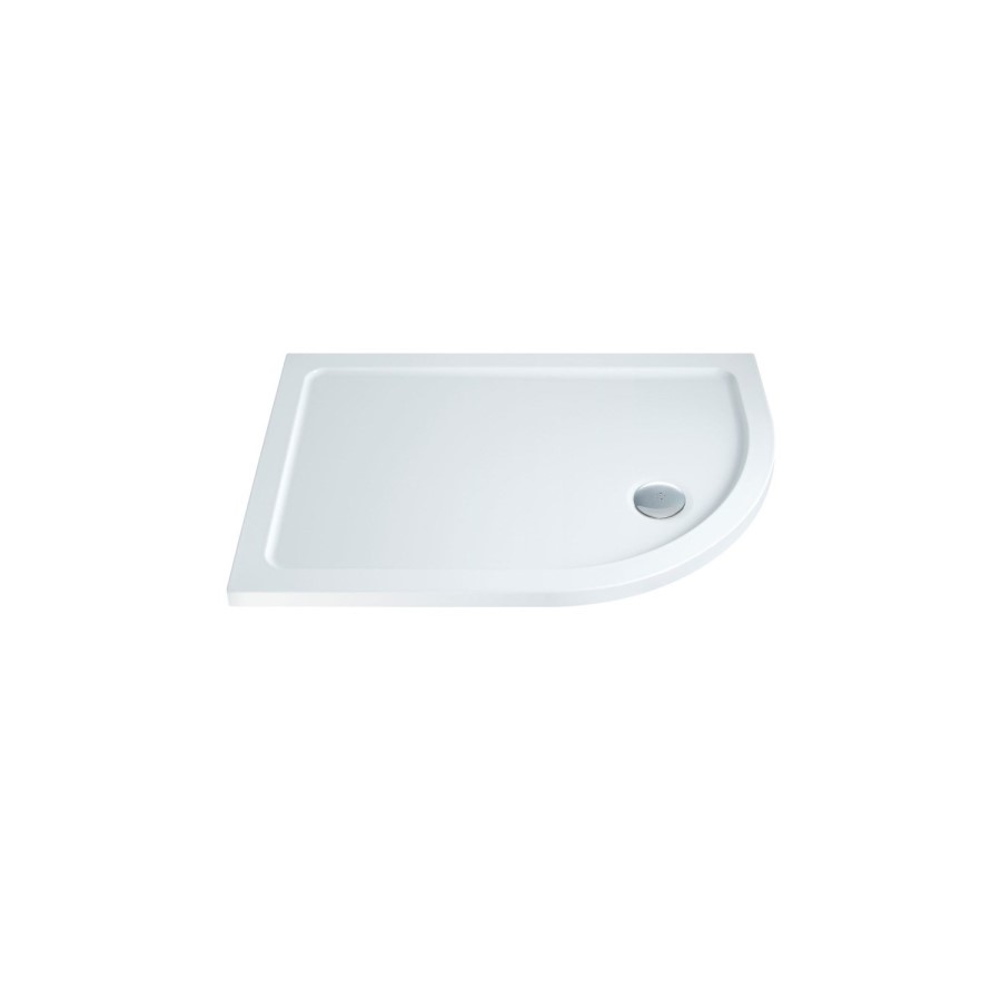 900 x 760mm Left Hand Offset Quadrant Shower Enclosure with Tray - Juno