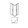 800mm Square Shower Enclosure with Sliding Corner Entry & Tray - Juno