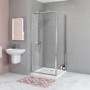 900 x 800mm Rectangular Hinged Shower Enclosure with Tray - Juno