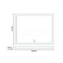 1000 x 800mm Rectangular Silding Shower Enclosure with Tray - Juno
