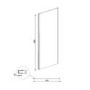 1100 x 760mm Rectangular Sliding Shower Enclosure - Juno