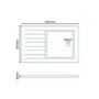 1400 x 900mm Rectangular Sliding Shower Enclosure with Tray - Juno