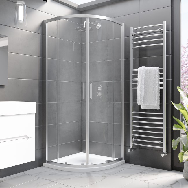 800mm Quadrant Shower Enclosure with Shower Tray - Pavo