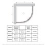 900mm Quadrant Shower Enclosure with Shower Tray - Pavo