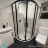 Grade A1 - Black 8mm Glass Quadrant Shower Enclosure 800mm - Pavo