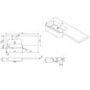 900mm Black Quadrant Shower Enclosure Bathroom Suite with Right Hand Toilet & Sink Unit - Pavo