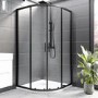 1000mm Black Quadrant Shower Enclosure - Pavo