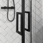 1000mm Black Quadrant Shower Enclosure with Shower Tray- Pavo