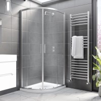 900x760mm Left Hand Offset Quadrant Shower Enclosure with Shower Tray - Pavo