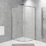 Grade A1 - 1000 x 900 Offset Quadrant Shower Enclosure - Pavo