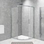 Grade A1 - 1000 x 900 Offset Quadrant Shower Enclosure - Pavo