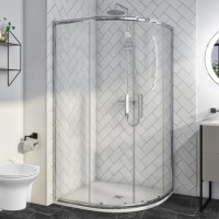 Grade A1 - 1000 x 900 Offset Quadrant Shower Enclosure - Pavo