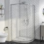 Grade A1 - 1000 x 900 Offset Quadrant Shower Enclosure - Pavo