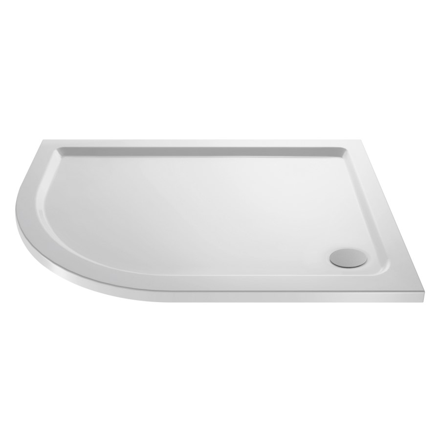 1000x900mm Left Hand Offset Quadrant Shower Enclosure With Shower Tray - Pavo